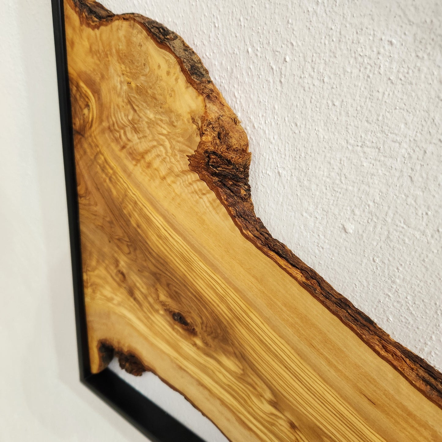 Set of 3 Metal and Wooden Wall Art, 3 Piece Olive Wood Wall Decor, Wall Art, Wood Wall Art, Rustic Wall Art, Live Edge Wood Wall Decor BlackSeaResinWorks