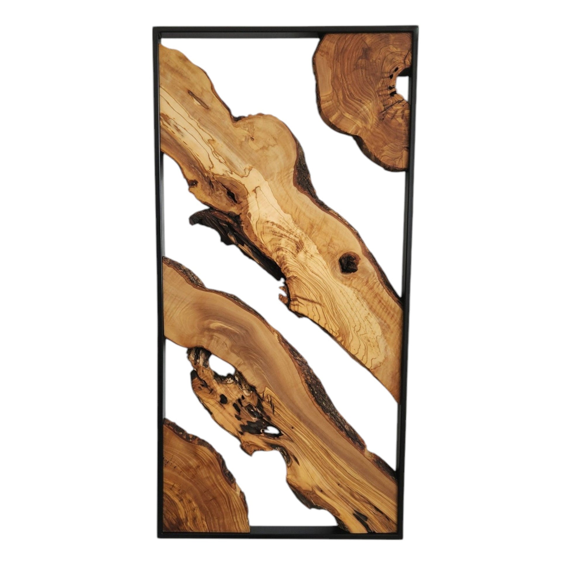 Metal and Wooden Wall Art, Olive Wood Wall Decor, Wall Art, Housewarming Gift, Wood Wall Art, Rustic Wall Art, Live Edge Wood Wall Decor BlackSeaResinWorks