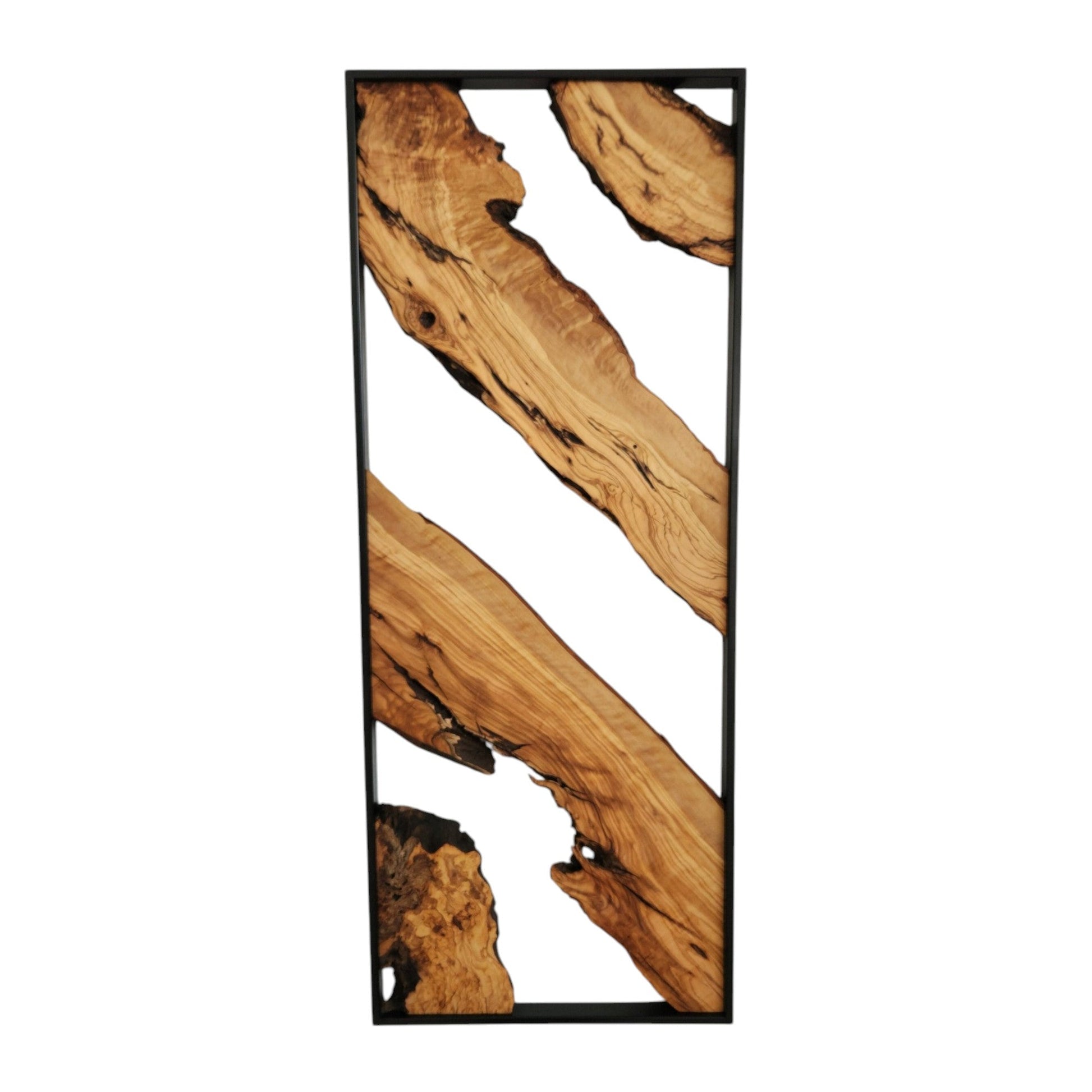 Metal and Wooden Wall Art, Olive Wood Wall Decor, Wall Art, Housewarming Gift, Wood Wall Art, Rustic Wall Art, Live Edge Wood Wall Decor BlackSeaResinWorks